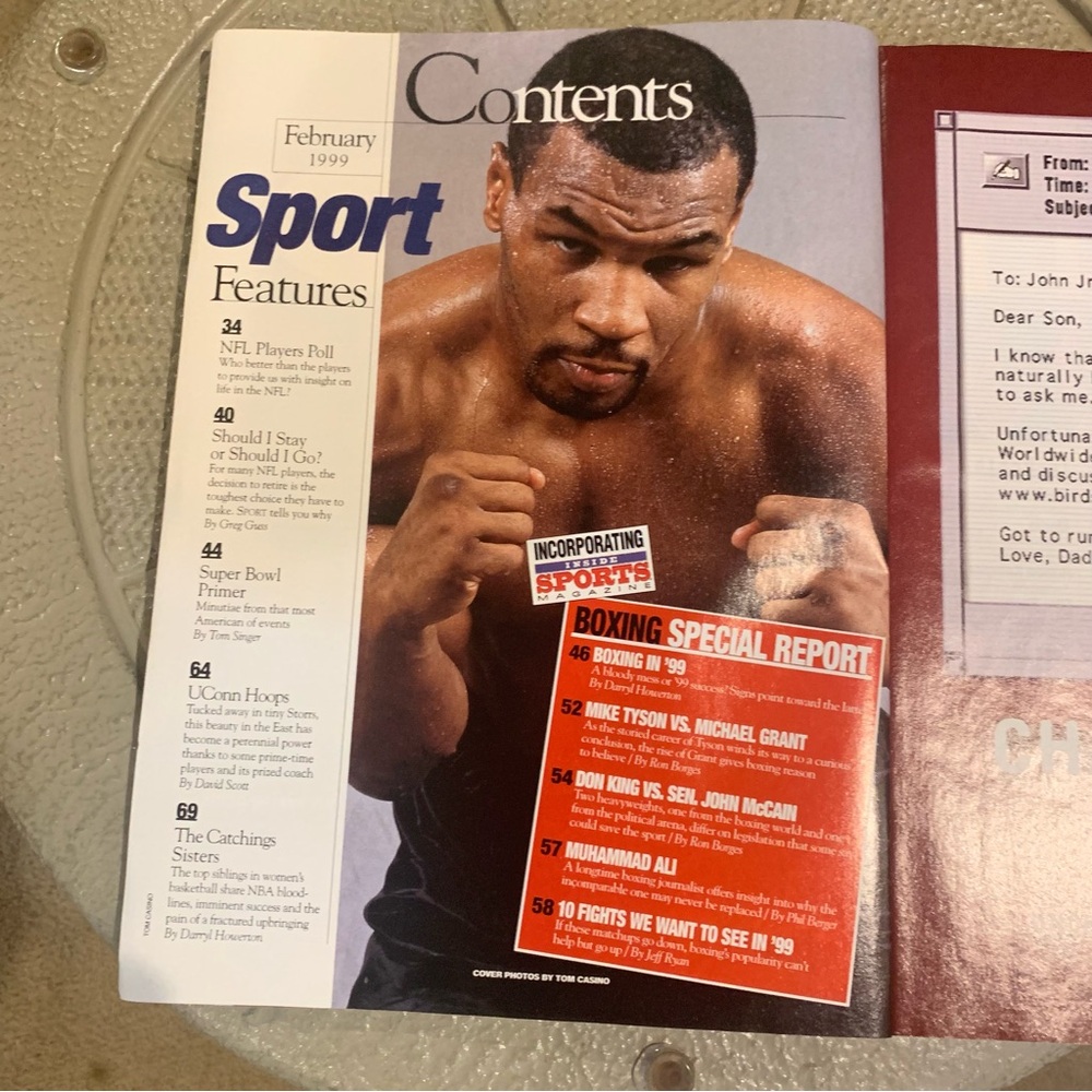 1999 FEBRUARY SPORT MAGAZINE - Mike Tyson ; 100 NFL Players Speak Out - Picture 2 of 6